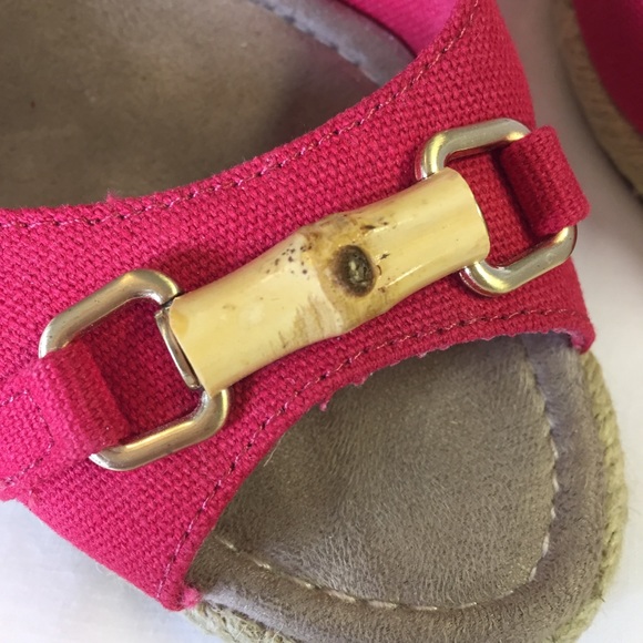 Coldwater Creek Summer Wedge Red Espadrilles - Picture 6 of 12